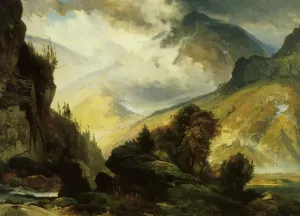 The White Mountains by Thomas Moran - Oil Painting Reproduction