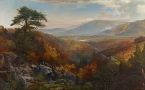 Valley of the Catawissa in Autumn by Thomas Moran Oil Painting
