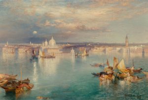 Venetian Scene by Thomas Moran Oil Painting