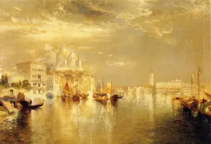 Venetian Scene by Thomas Moran Oil Painting