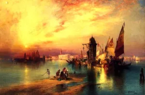 Venice 2 by Thomas Moran Oil Painting