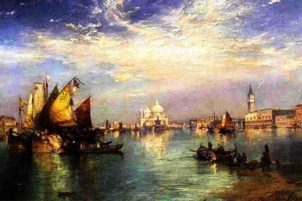 Venice 3 by Thomas Moran - Hand-Painted Oil Painting Reproduction