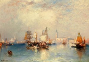 Venice, Grand Canal by Thomas Moran Oil Painting