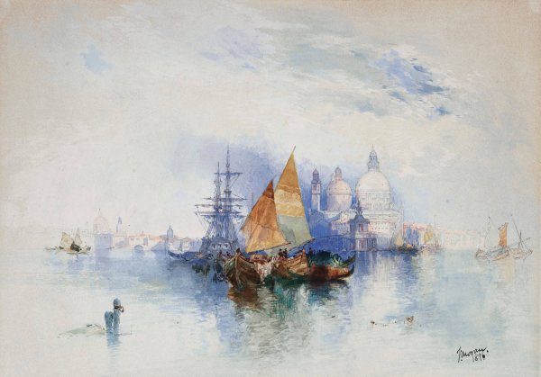 Venice  by Thomas Moran - Hand-Painted Oil Painting Reproduction