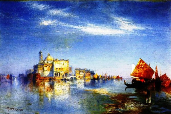 Main Product Photo of View of Venice Painting by Thomas Moran