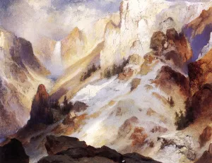Yellowstone Canyon by Thomas Moran Oil Painting