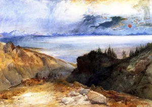 Yellowstone Lake 2 by Thomas Moran Oil Painting
