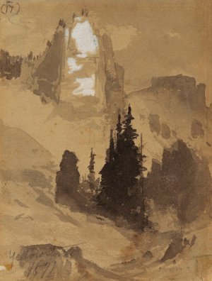 Yellowstone by Thomas Moran Oil Painting