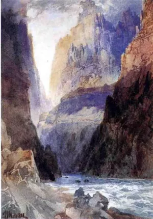Zion Canyon by Thomas Moran Oil Painting