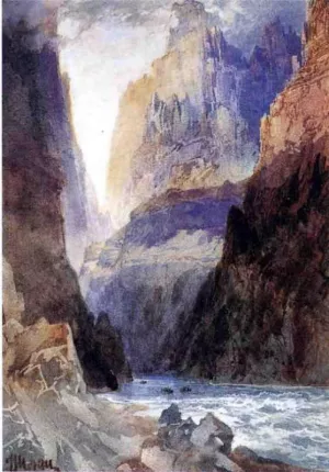 Zion Canyon Oil painting by Thomas Moran