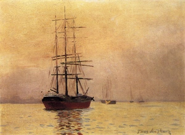 Main Product Photo of Morning Mist Painting by Thomas P Anshutz