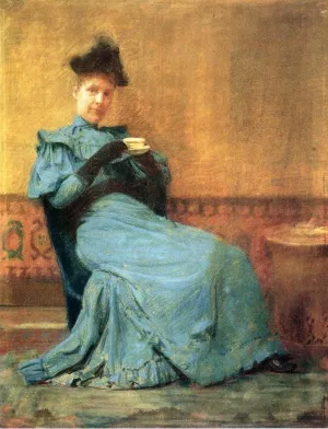 Portrait of Mrs. Anschutz by Thomas P Anshutz - Oil Painting Reproduction