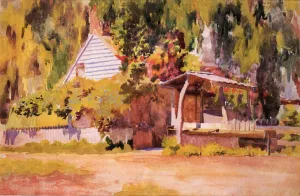 The Summer House by Thomas P Anshutz - Oil Painting Reproduction