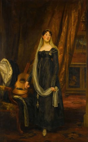 Portrait of Elizabeth Cochrane-Johnstone by Thomas Phillips Oil Painting