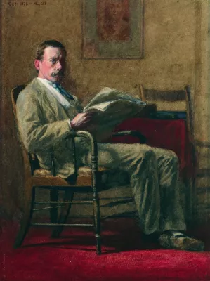 Portrait of a Philadelphia Gentleman Oil painting by Thomas Pollock Anshutz
