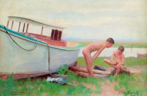 Sand Burr by Thomas Pollock Anshutz Oil Painting
