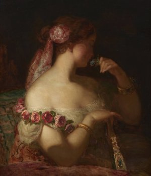 At the Opera by Thomas Prichard Rossiter Oil Painting