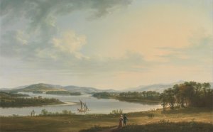 Knock Ninney and Lough Erne from Bellisle, County Fermanagh, Ireland by Thomas Roberts Oil Painting
