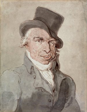 A Sporting Cove by Thomas Rowlandson Oil Painting