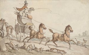 Captain Squander, bang up to the mark by Thomas Rowlandson Oil Painting