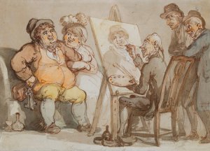Genius Crumpled by Thomas Rowlandson Oil Painting