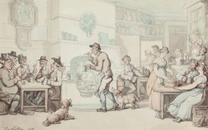 In the Tavern by Thomas Rowlandson Oil Painting