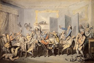 The Brilliants by Thomas Rowlandson Oil Painting