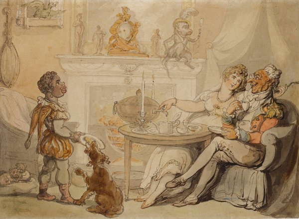 Main Product Photo of The Tea Party Painting by Thomas Rowlandson