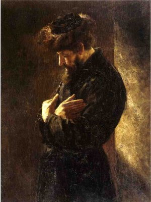 The Polish Exile by Thomas Satterwhite Noble Oil Painting