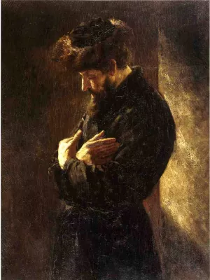 The Polish Exile by Thomas Satterwhite Noble Oil Painting