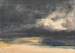 A Storm on the Coast by Thomas Shotter Boys Oil Painting