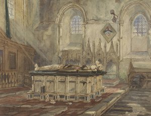 Graftombe van Sir George Broke, Lord Cobham en zijn vrouw Anne by Thomas Shotter Boys Oil Painting