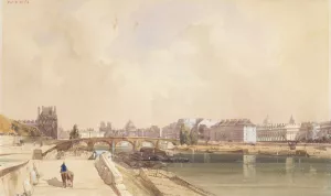 Le Pont-Royal en 1833 by Thomas Shotter Boys Oil Painting