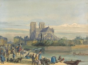 Notre Dame, Paris by Thomas Shotter Boys Oil Painting