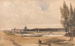 On the Seine by Thomas Shotter Boys Oil Painting