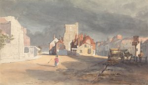 Street Scene at Stratford by Bow by Thomas Shotter Boys Oil Painting