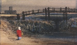 The Footbridge by Thomas Shotter Boys Oil Painting