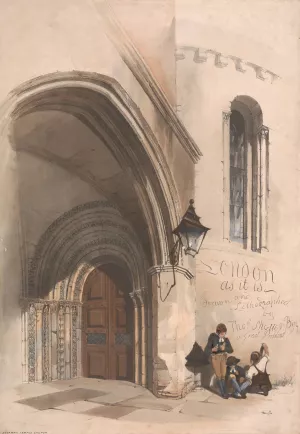 Title Page of a Set of Lithographs of London by Thomas Shotter Boys Oil Painting