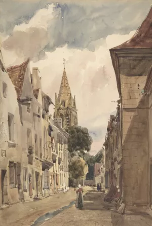 View of Issy by Thomas Shotter Boys Oil Painting