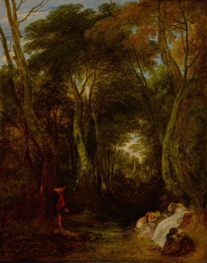 Cimon and Iphigenia by Thomas Stothard Oil Painting