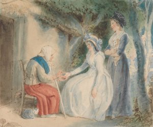 The Fortune Teller by Thomas Stothard Oil Painting