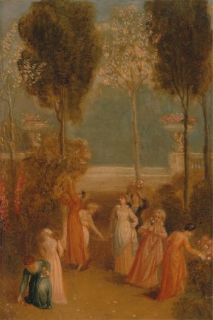 The Garden by Thomas Stothard Oil Painting