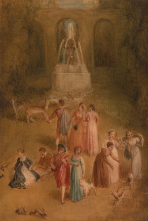 The Meadow by Thomas Stothard Oil Painting