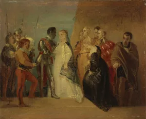 The Return of Othello, 'Othello', Act II, Scene II by Thomas Stothard Oil Painting