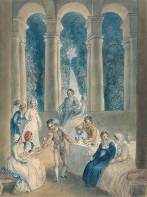 The Tenth Day of the Decameron by Thomas Stothard Oil Painting
