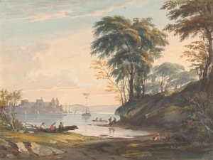Augt 15th. Conway Castle by Thomas Sully Oil Painting