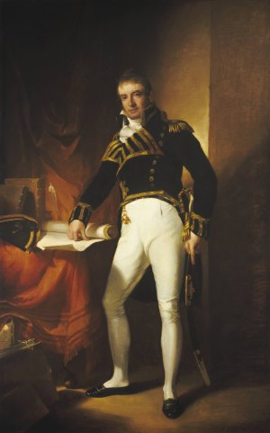 Captain Charles Stewart by Thomas Sully Oil Painting
