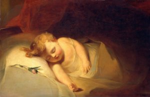 Child Asleep by Thomas Sully Oil Painting