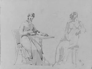 Figure Studies by Thomas Sully Oil Painting