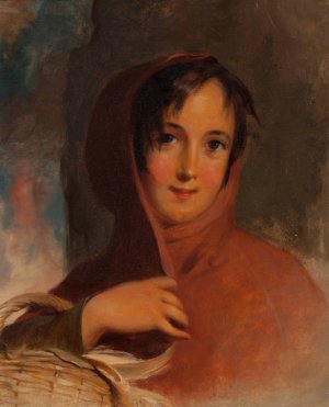 Gatherer of Chips by Thomas Sully Oil Painting